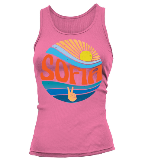 Sofia Shirt Vintage Sunset Sofia Groovy Tie Dye Tank top Woman