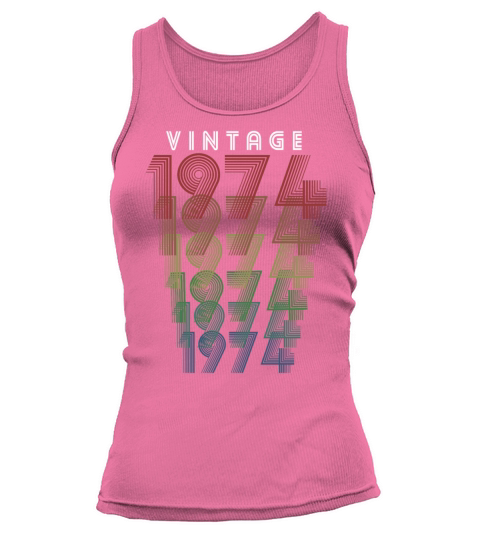 Vintage 1974 Gift 1974 Birthday Retro Men Women Tank top Woman