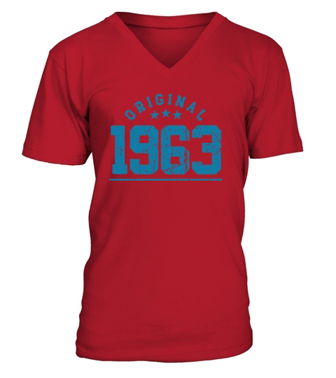 60 Years Vintage 1963 Retro 60th Birthday V-Neck T-shirt