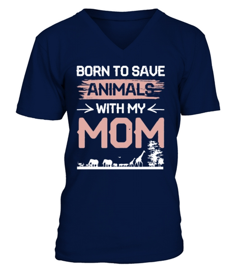 animal rights activist mom V-Neck T-shirt