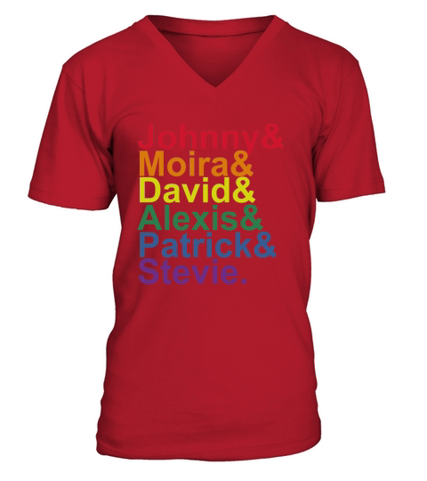 Johnny Moira David Alexis Patrick Stevie Pride Schitts Creek Classic V-Neck T-shirt