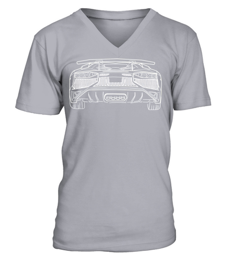 Lamborghini Aventador rear V-Neck T-shirt
