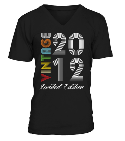 Vintage 2012 Vintage Birthday Retro Vintage V-Neck T-shirt