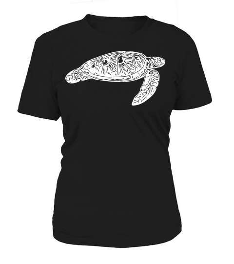 Elegant Floating Vintage Water Turtle Women's T-Shirt