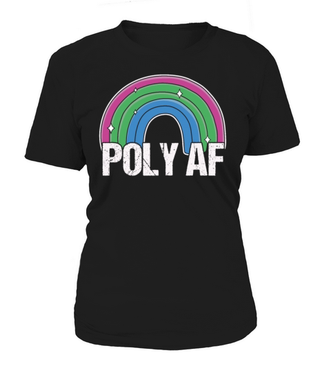 Poly AF Polysexual Pride Flag Rainbow Women's T-Shirt