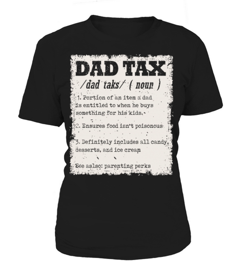 Vintage Dad Tax Definition Men Funny Fathers Day Women's T-Shirt