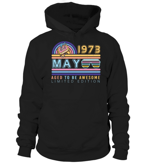 1973 May Vintage Hoodie Unisex