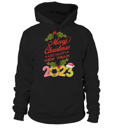 merry christmas and happy new year Hoodie Unisex