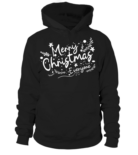 Merry christmas caligraphy Hoodie Unisex