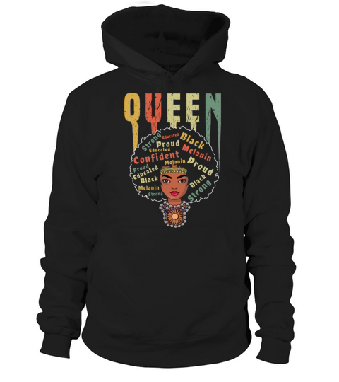 Proud Black Girl Afro Pride Black History Month Hoodie Unisex