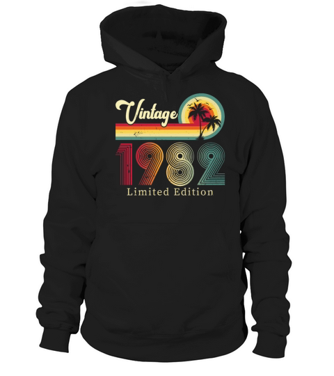 Vintage 1982 Limited Edition Hoodie Unisex