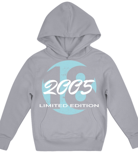 18th birthday boys girls 18 years 2005 vintage Kids Hoodie