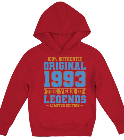 30th birthday vintage 1993 original 1993 Kids Hoodie