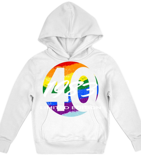 40th birthday men women 40 years 1983 vintage Kids Hoodie