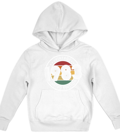 40th birthday vintage 1983 limited edition Kids Hoodie