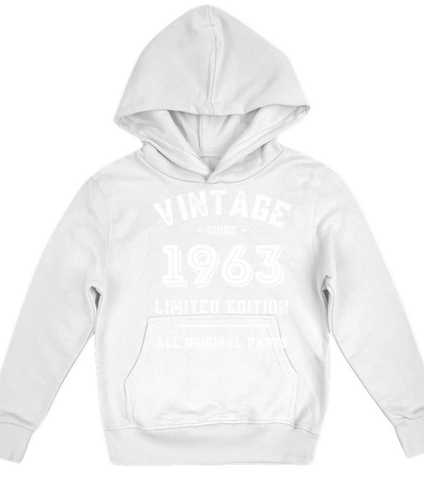 60 Years Vintage 1963 Retro 60th Birthday Kids Hoodie