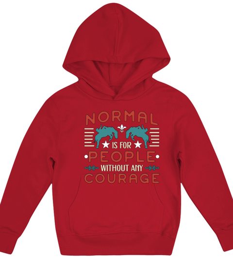Bareback Riding Normal Is For People Without Rodeo Kids Hoodie