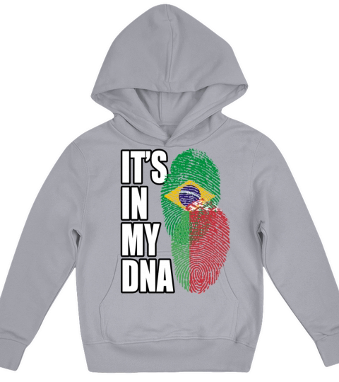 Belarusian And Brazilian Mix Heritage DNA Flag Kids Hoodie