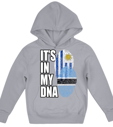 Botswana And Uruguayan Mix Heritage DNA Flag Kids Hoodie
