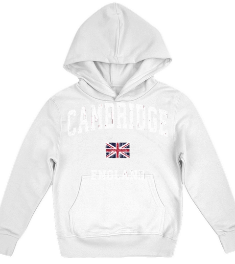 Cambridge England Vintage Athletic Sports Design Kids Hoodie