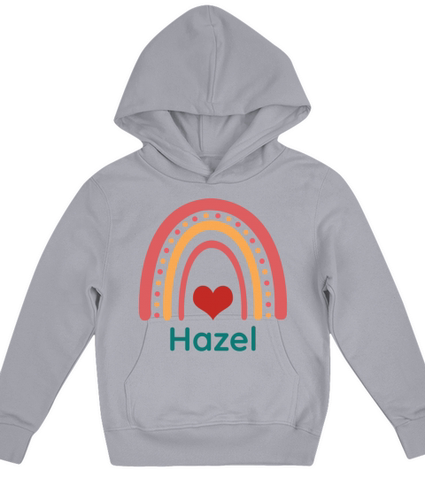 Hazel Vintage Boho Rainbow Kids Hoodie