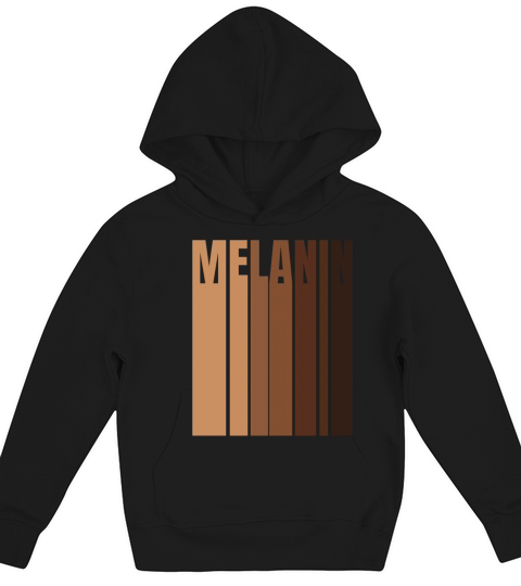 Melanin Definition Black History Month African Kids Hoodie