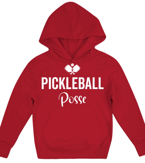 Pickleball Posse Funny Pickleball Quote For Kids Hoodie
