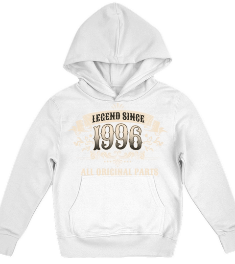 Retro Vintage Legend Since 1996 All Original Parts Kids Hoodie