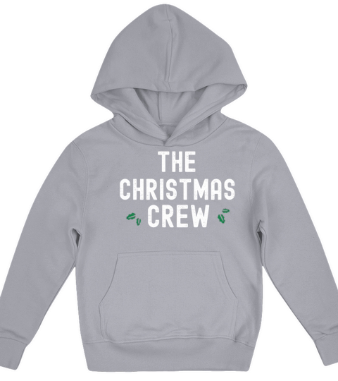 The Christmas Crew Pajama Group Funny Matching Kids Hoodie