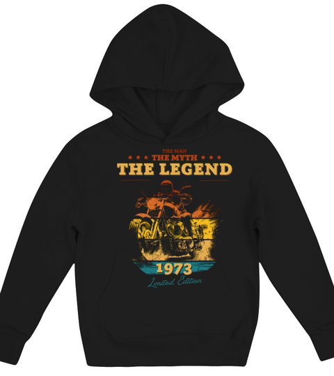 The Man The Myth The Legend 1973 Kids Hoodie