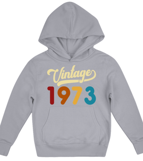 Vintage 1973 Limited Edition 48th Birthday Gift Kids Hoodie