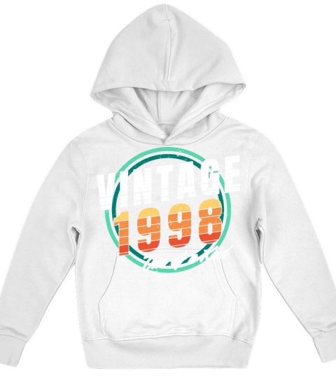 Vintage 1998 Shirt for Men Women 25 Year Old 25th Kids Hoodie