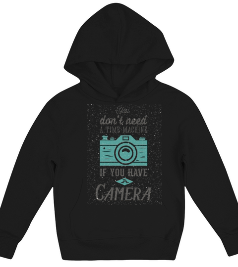Vintage camera photography quote retro typography Kids Hoodie