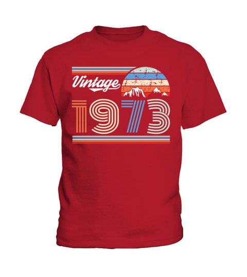 1973 Vintage born in Retro age Birthday gift idea Kids T-Shirt
