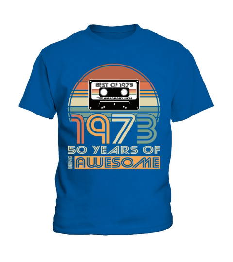 50th birthday vintage 1973 best of 1973 50 years Kids T-Shirt