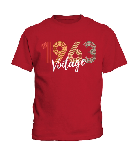 60 Years Vintage 1963 Retro 60th Birthday Kids T-Shirt
