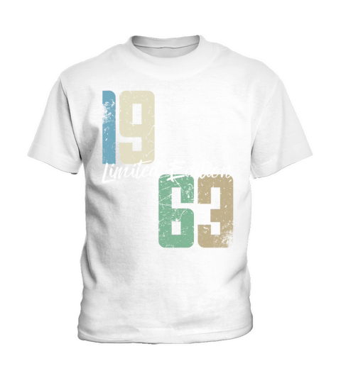 60 Years Vintage 1963 Retro 60th Birthday Kids T-Shirt