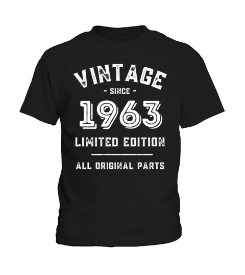 60 Years Vintage 1963 Retro 60th Birthday Kids T-Shirt