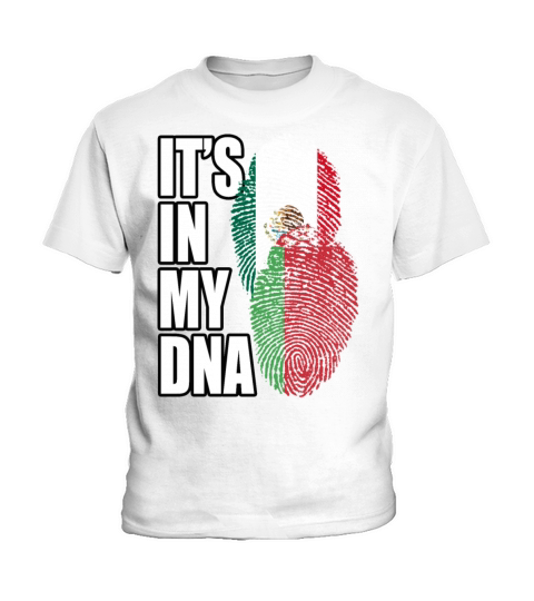 Belarusian And Mexican Mix Heritage DNA Flag Kids T-Shirt