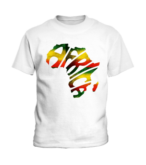 continent africa design BHM Black history month Kids T-Shirt