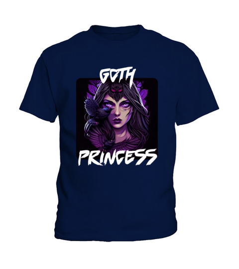 Digital Art Design Of A Goth Princess 6 Kids T-Shirt