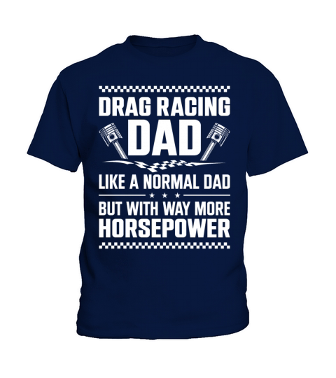 Drag Racing Race Car Dad Vintage Kids T-Shirt