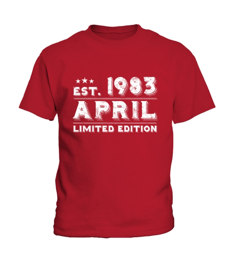Est April 1983 - Birthday Present - Vintage Kids T-Shirt