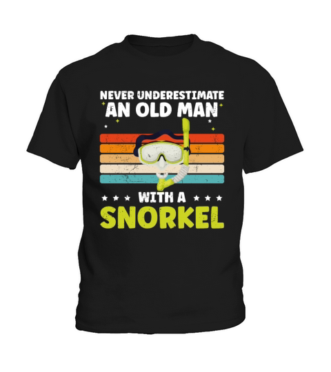 Funny Snorkeling Dive Design For Snorkeler Cool Kids T-Shirt