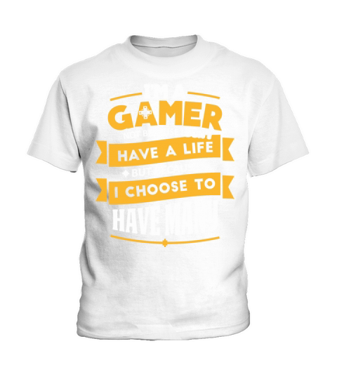 Gamer - Because I choose to have many lives Kids T-Shirt