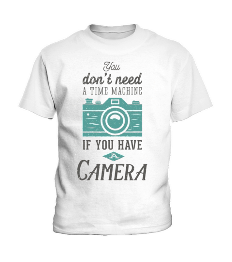 Vintage camera photography quote retro typography Kids T-Shirt