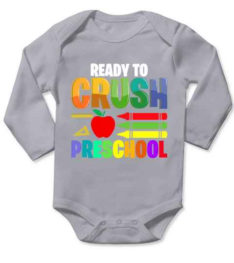 100 Days Of School Design for Kindergarten Teacher Long Sleeve Baby One-Piece