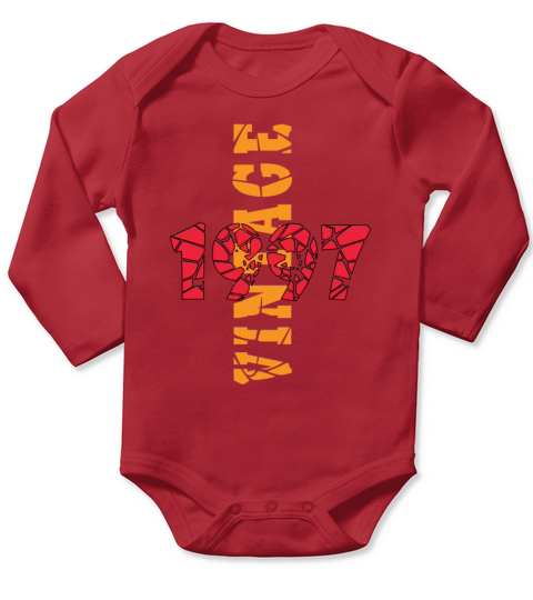 1997 Vintage Birthday Present Long Sleeve Baby One-Piece
