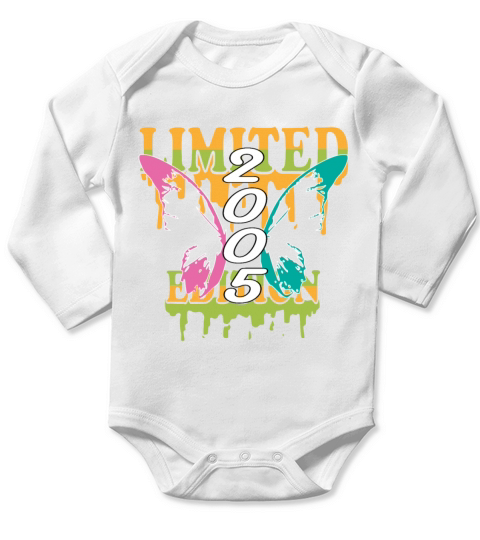2005 Born Limited Edition Butterfly Gift Long Sleeve Baby One-Piece