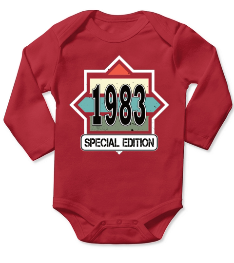 40th birthday vintage 1983 special edition Long Sleeve Baby One-Piece